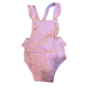 Carter's Purple Short Overalls Size 12 Months
